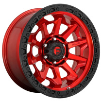 Fuel 1PC Covert 20X9 ET20 5X139.7 78.10 Candy Red Black Bead Ring Fälg